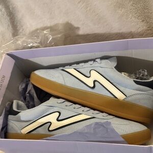 Madden Girl Blue Sneakers with White Accents